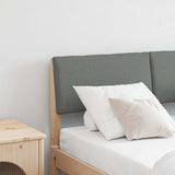 Upholstered Headboard Dark Grey 120 cm Solid Pine Wood 879130