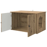 Cat House Artisian Oak 85 x 55 x 50 cm Engineered Wood 8000733