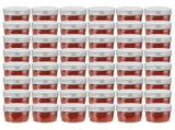 50793 Glass Jam Jars with Silver Lids 48 pcs 110 ml