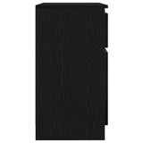 Sideboard with Drawer Black Oak 71x35x65 cm Engineered Wood 861599
