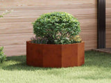 Planter Rusty 60 x 60 x 35 cm Weathering Steel 883744