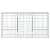 Gabion Basket with Cover 300x50x150 cm Galvanised Iron 3295156