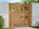 Garden Gate 100x125 cm Weathering Steel Wave Design 4100975