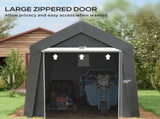3.6 x 2.1m Portable Outdoor Shed, with Window - Dark Grey T3398P323922