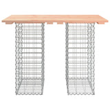 Garden Table Gabion Design 100x70x72 cm Solid Wood Douglas 834366