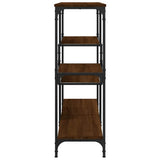 Console Table Brown Oak 103x32x95 cm Engineered Wood 833954