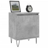 ZNTS Bedside Cabinets 2 pcs Concrete Grey 40x30x50 cm Engineered Wood 826837