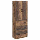 Cabinet Set 2 pcs Old Wood 66 x 34.5 x 87 cm Engineered Wood 3416968