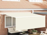 Retractable Awning Cream 300 x 200 cm Polyester and Aluminium 3329495