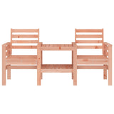 Garden Bench with Table 2-Seater Solid Wood Douglas 825161
