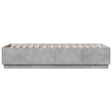 Bed Frame Concrete Grey 80 x 200 cm Engineered Wood 3429658