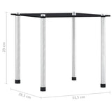 Nesting Tables 3 pcs Black Tempered Glass 249527