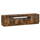 LED TV Cabinet Smoked Oak Engineered Wood 897350