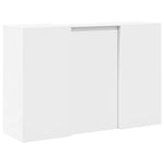 ZNTS Reception Desk White 155x50x103.5 cm Engineered Wood 3324196