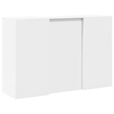 ZNTS Reception Desk White 155x50x103.5 cm Engineered Wood 3324196