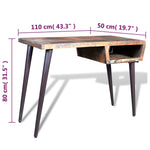 Reclaimed Wood Desk with Iron Legs 241138