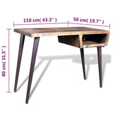 Reclaimed Wood Desk with Iron Legs 241138