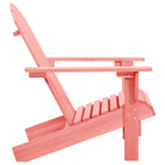 Garden Adirondack Chair Solid Fir Wood Pink 315877