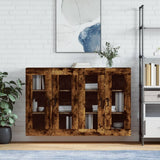 Wall Mounted Cabinets 2 pcs Smoked Oak Engineered Wood 3197942