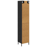 Highboard Black Oak 34.5 x 34 x 180 cm Engineered Wood 3416158