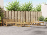 Outdoor Sofa Set 6 pcs White 79 x 79 x 37 cm Solid Acacia Wood 3386338