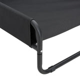 Elevated Dog Bed Anthracite Oxford Fabric and Steel 172602