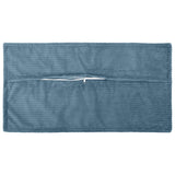 Cushion Cover 12 pcs HOUTEN Blue 40 x 80 cm Corduroy 918183