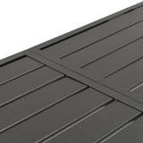 Garden Table Dark Grey 180x83x72 cm Steel 46632