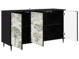 Sideboard GOTHA Black Oak 102 x 33 x 76 cm Engineered Wood 8006988