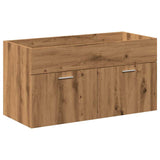 4 Piece Bathroom Furniture Set Artisan Oak Engineered Wood 3328600