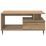 Coffee Table Artisan Oak 90 x 49 x 45 cm Engineered Wood 882706