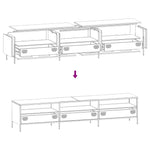 ZNTS TV Cabinet Pink 202x39x43.5 cm Cold-rolled Steel 851347