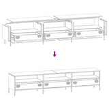 ZNTS TV Cabinet Pink 202x39x43.5 cm Cold-rolled Steel 851347