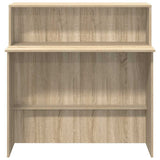 Reception Desk Sonoma Oak 100x50x103.5 cm Engineered Wood 859026