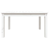 Garden Table White 82.5x50.5x45 cm Solid Wood Pine 824114