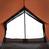 Camping Tent 2-Person Grey and Orange Waterproof 94361