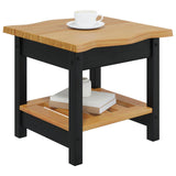 Side Table EKAI Black 50 x 50 x 45.5 cm Solid Pine Wood 42037021