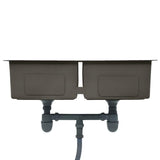 Handmade Kitchen Sink Black Stainless Steel 145085