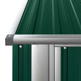 Garden Shed Green 180.5x97x209.5 cm Galvanised Steel 150903
