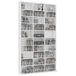 ZNTS CD Cabinet White 102x16x177.5 cm Engineered Wood 801778