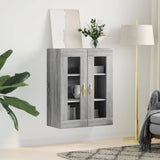 Wall Mounted Cabinet Grey Sonoma 69.5x34x90 cm 828466
