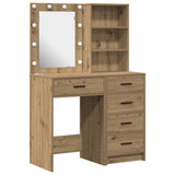 Dressing Table 2 pcs Brown 50 x 41 x 135 cm Engineered Wood 3334208