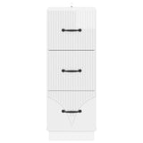 Drawer Cabinet High Gloss White 33 x 34.5 x 87 cm 895309