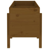 Garden Raised Bed Honey Brown 121x50x57 cm Solid Wood Pine 825229