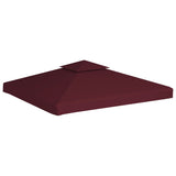 2-Tier Gazebo Top Cover 310 g/m 3x3 m Bordeaux 44757