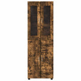 Highboard FLORIN Smoked Oak 60 x 35 x 182 cm Engineered Wood 3397919