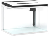 28L Glass Aquarium Fish Tank with Filter, LED Lighting, for Betta, Guppy, Mini Parrot Fish, Shrimp, T3398P350115
