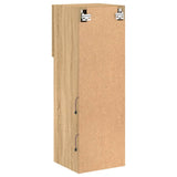 TV Cabinet with LED Lights Sonoma Oak 30.5x30x90 cm 837005