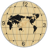 ZNTS Wall Clock Yellow and Black Ø50 cm Engineered Wood 4008406