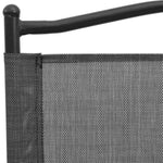 Folding Garden Chairs 4 pcs Melange Grey Steel and Textilene 3157287